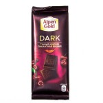 Шоколад, Alpen Gold (Альпен гольд) 90 г темный Пикантная вишня