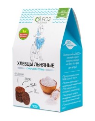 Хлебцы льняные с морской солью 100 г