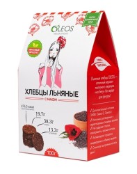 Хлебцы льняные с маком 100 г