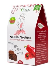 Хлебцы льняные с паприкой 100 г
