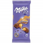 Шоколад, Milka (Милка) 90 г с карамельной начинкой молочный